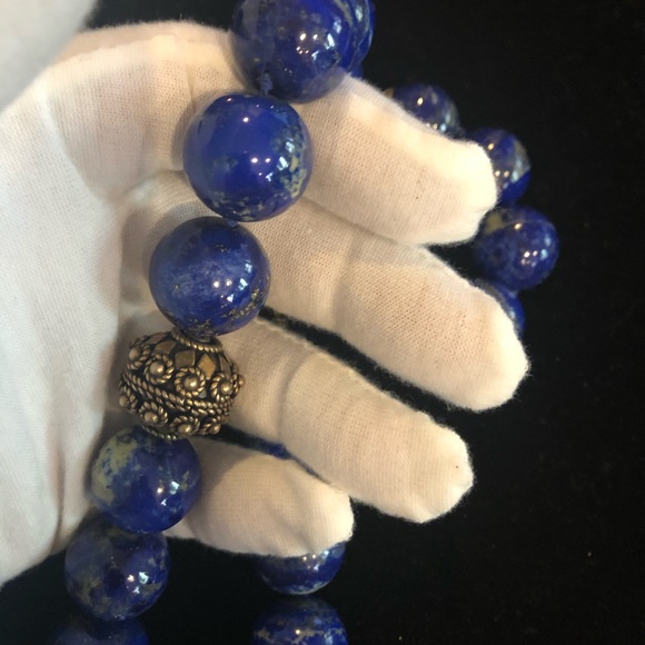 Lapis Beaded Necklace - Picture 2 of 4